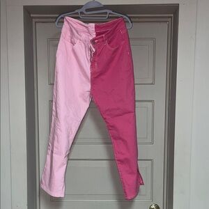 Two-Tone Pink women’s Pants